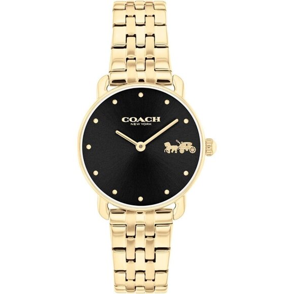 Coach Accessories - Women's Gold Plated 2H Quartz Watch Stainless Steel Bracelet Water Resistant